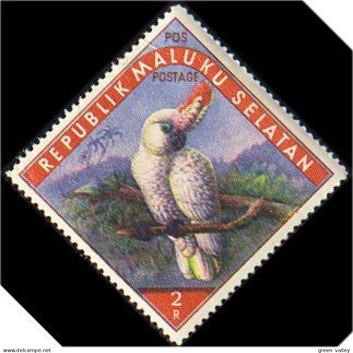 619 Maluku Moluccas Molluques Perroquet Parrot MNH ** Neuf SC (MAL-9) - Papageien