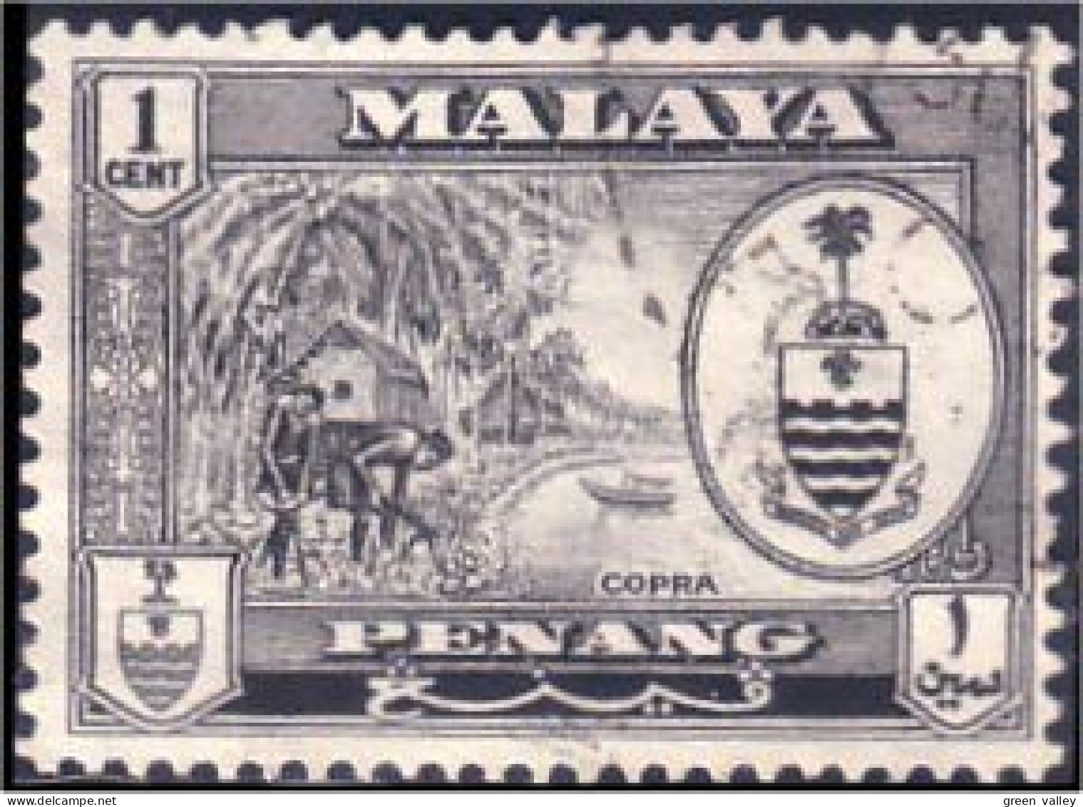 618 Malaya Malaisie Penang Copra Coprah (MLY-25) - Alimentación
