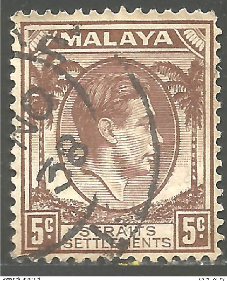 648 Malaysia Straits Settlements 5c Brown George VI (MSY-45c) - Malaysia (1964-...)