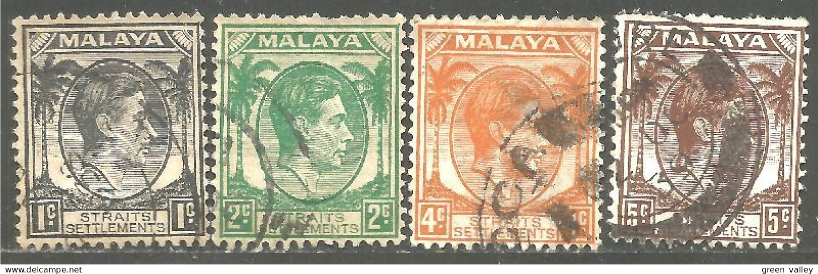 648 Malaysia Straits Settlements 1c-5c George VI (MSY-41) - Malaysia (1964-...)