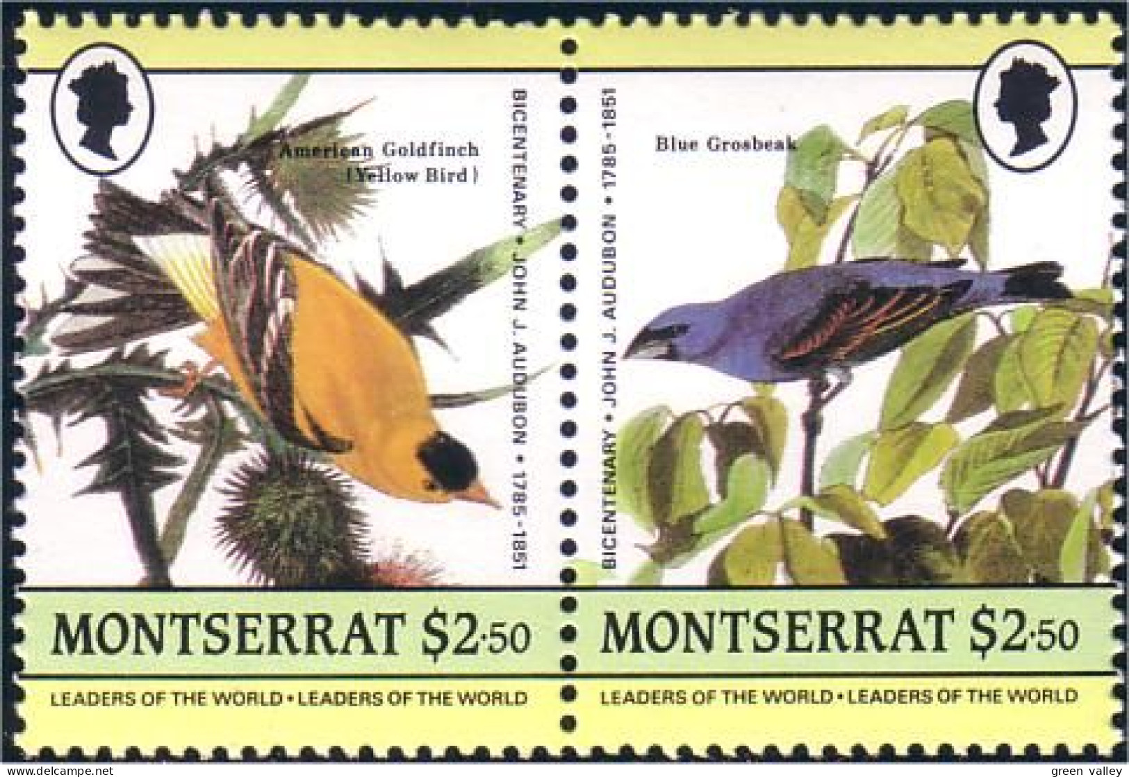646 Ile Montserrat 2.50$ Oiseaux Birds MNH ** Neuf SC (MSE-13b) - Collezioni & Lotti
