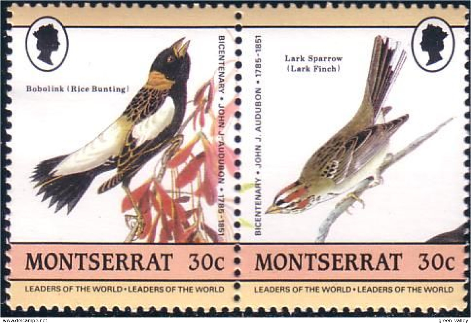 646 Ile Montserrat 30c Oiseaux Birds Sparrow Moineau MNH ** Neuf SC (MSE-12) - Verzamelingen, Voorwerpen & Reeksen