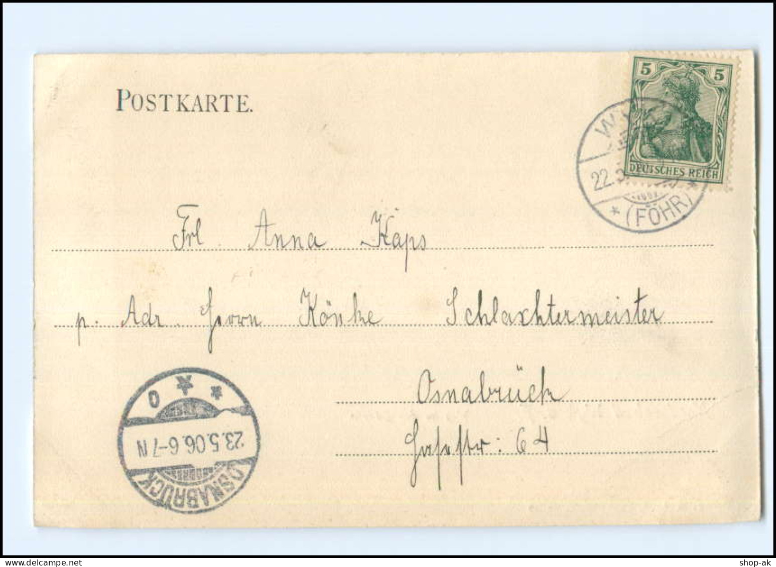 XX11146/ Wyk Auf Föhr  Weg Zu Den Bädern AK 1906 - Föhr