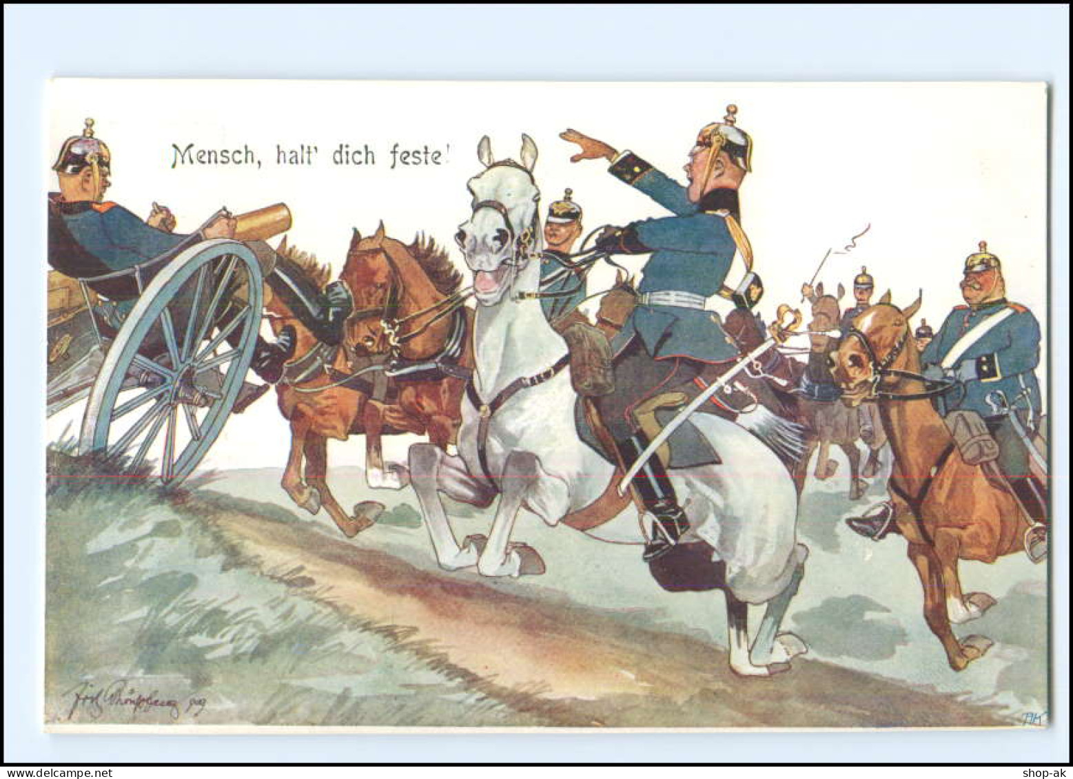 XX11106/ Schönpflug AK Militär, Soldaten Zu Pferde 1909 - Schönpflug, Fritz