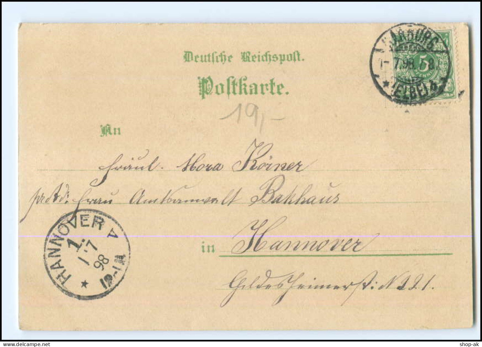 S2498/ Hamburg Gruß Aus Dem Moorburger Hof Litho AK 1898 - Harburg