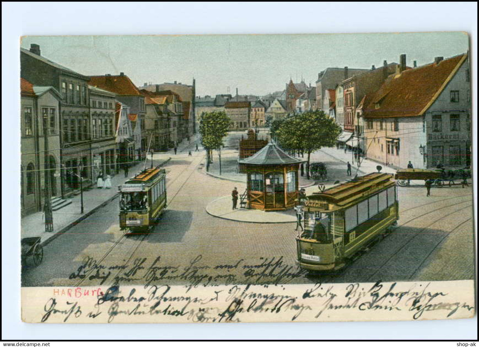 Y17619/ Hamburg Harburg Sand Straßenbahn AK 1907 - Harburg