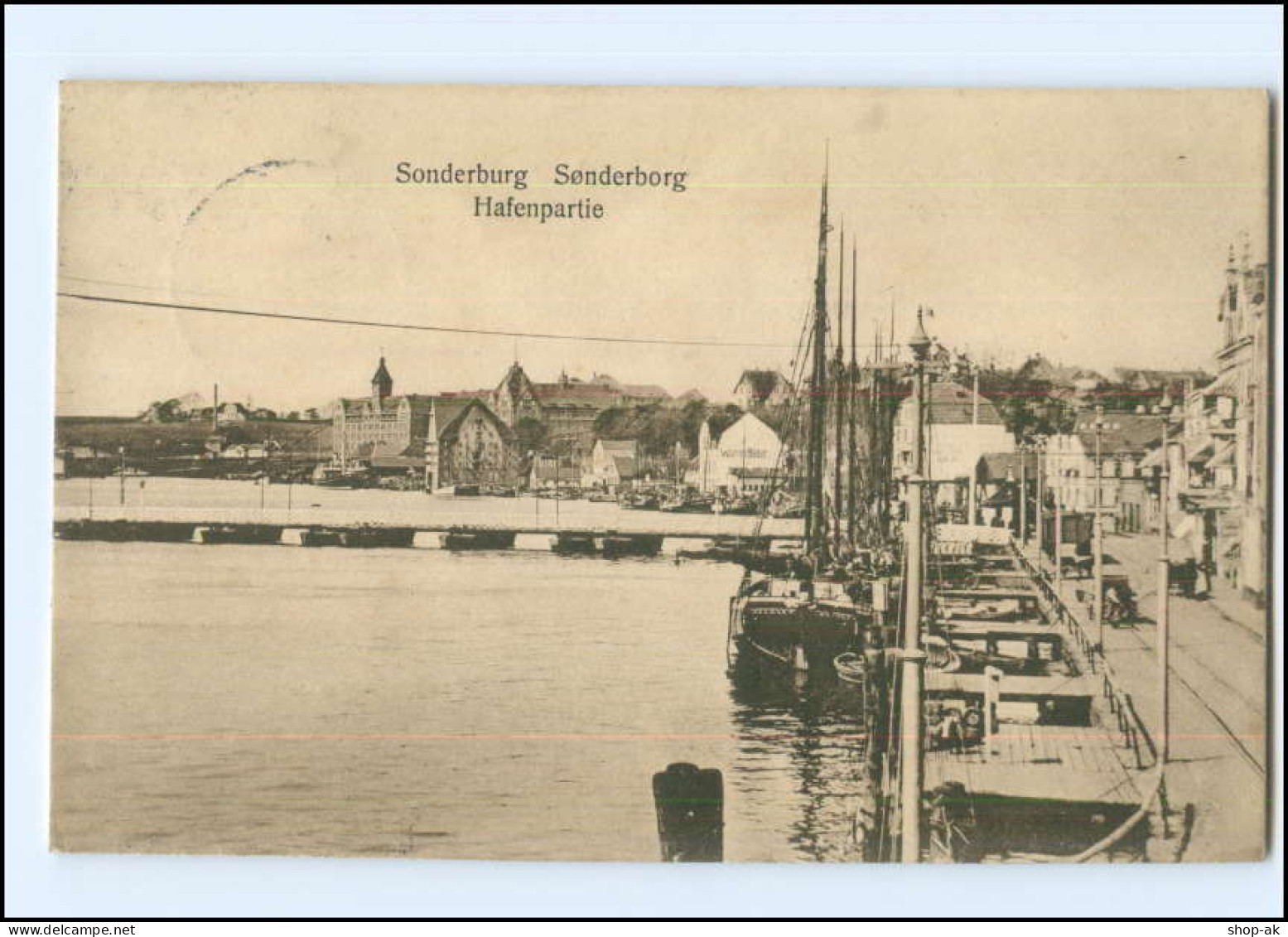 Y17027/ Sonderburg Hafen Nordschleswig AK 1914 - Nordschleswig