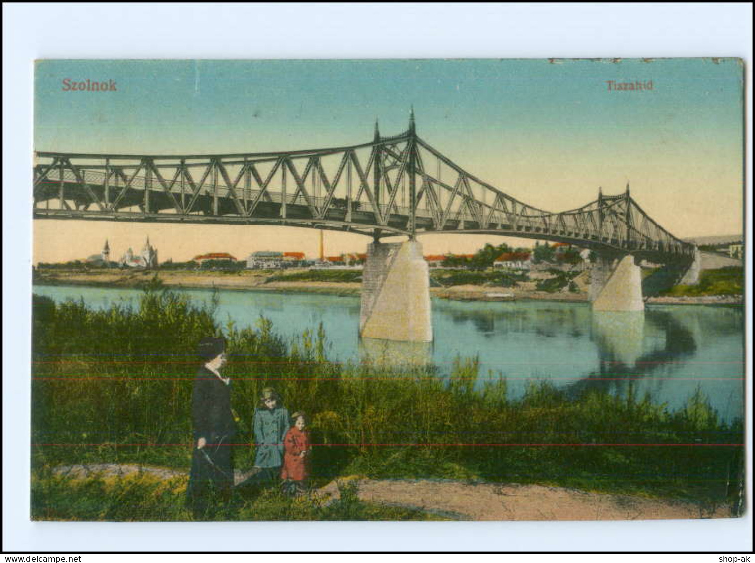 V454/ Szolnok Tiszahid  Brücke  AK 1917 Ungarn - Ungheria