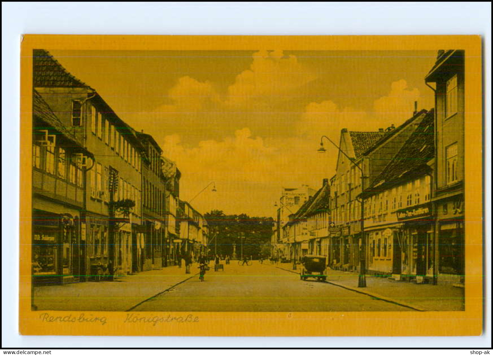 V367/ Rendsburg Königstraße AK Ca.1938 - Rendsburg