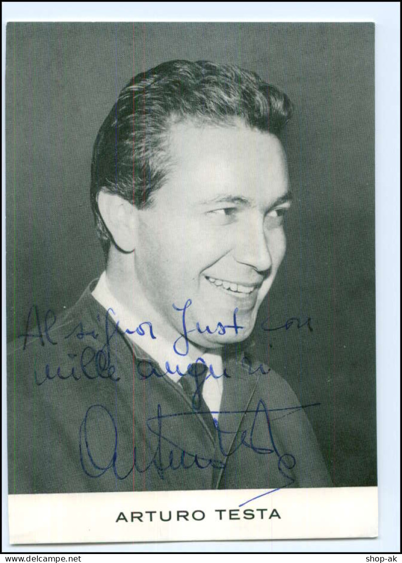 S2170/ Arturo Testa Bariton Opernsänger  Original Autogramm 1969 - Autographs