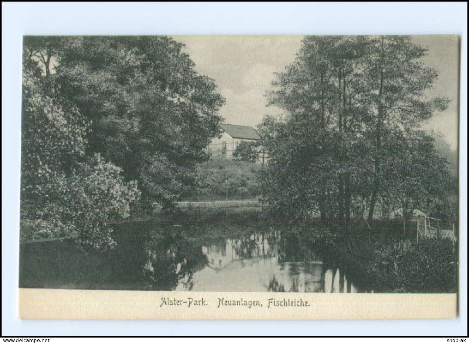 XX10243/ Hamburg Fuhlsbüttel  Alster-Park, Fischteiche AK 1909 - Nord