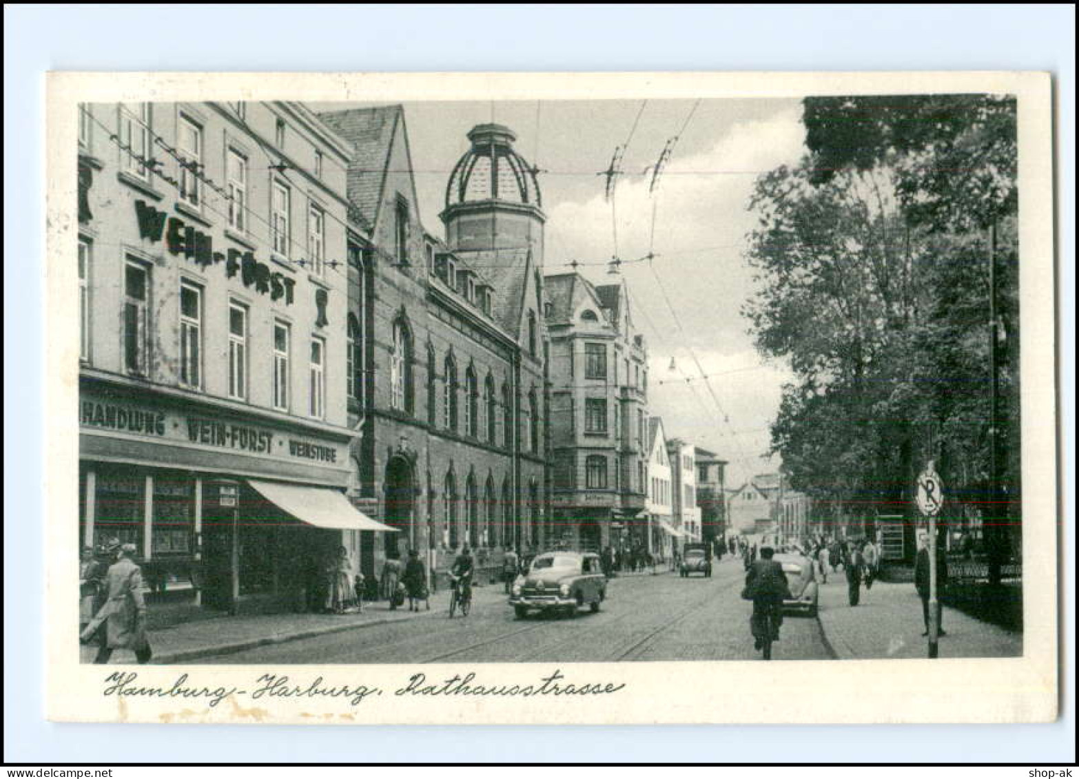 XX10247/ Hamburg Harburg Rathausstraße Autos AK 1954 - Harburg