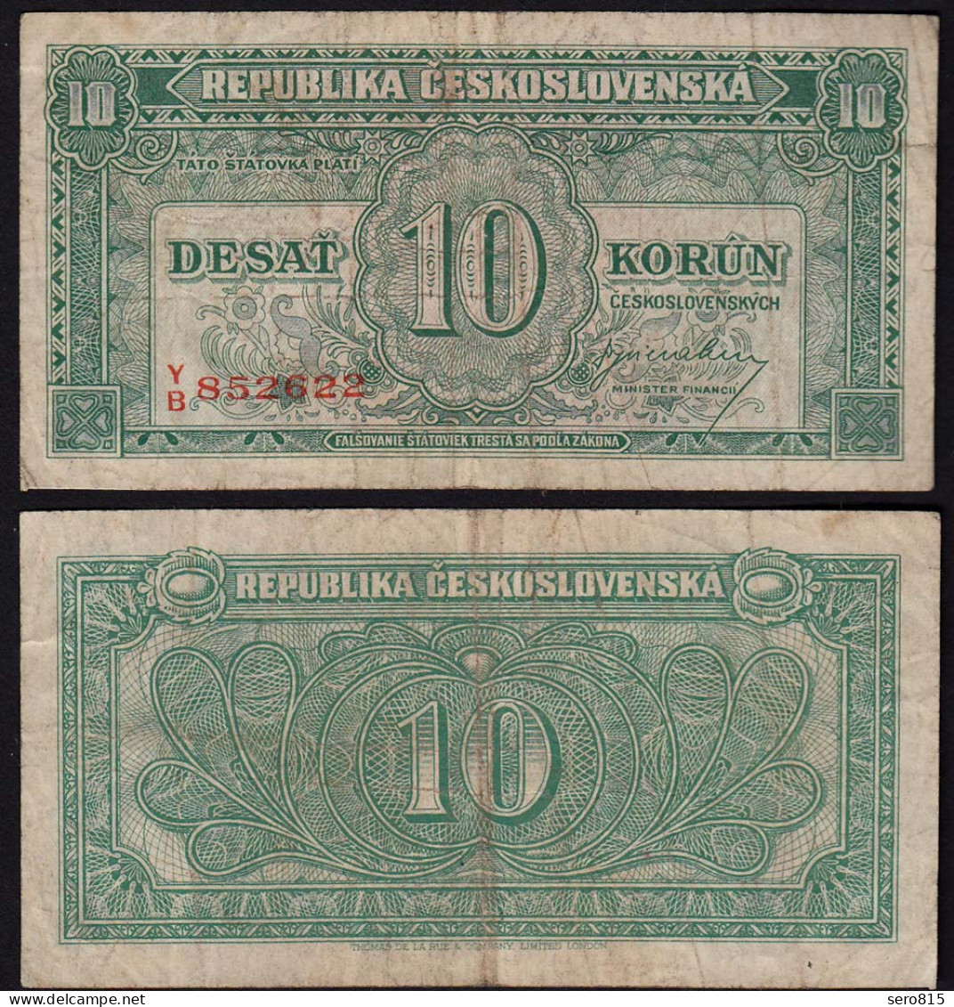 TSCHECHOSLOWAKEI - CZECHOSLOVAKIA 10 Korun1950 Pick 69 F (4)    (14989 - Checoslovaquia