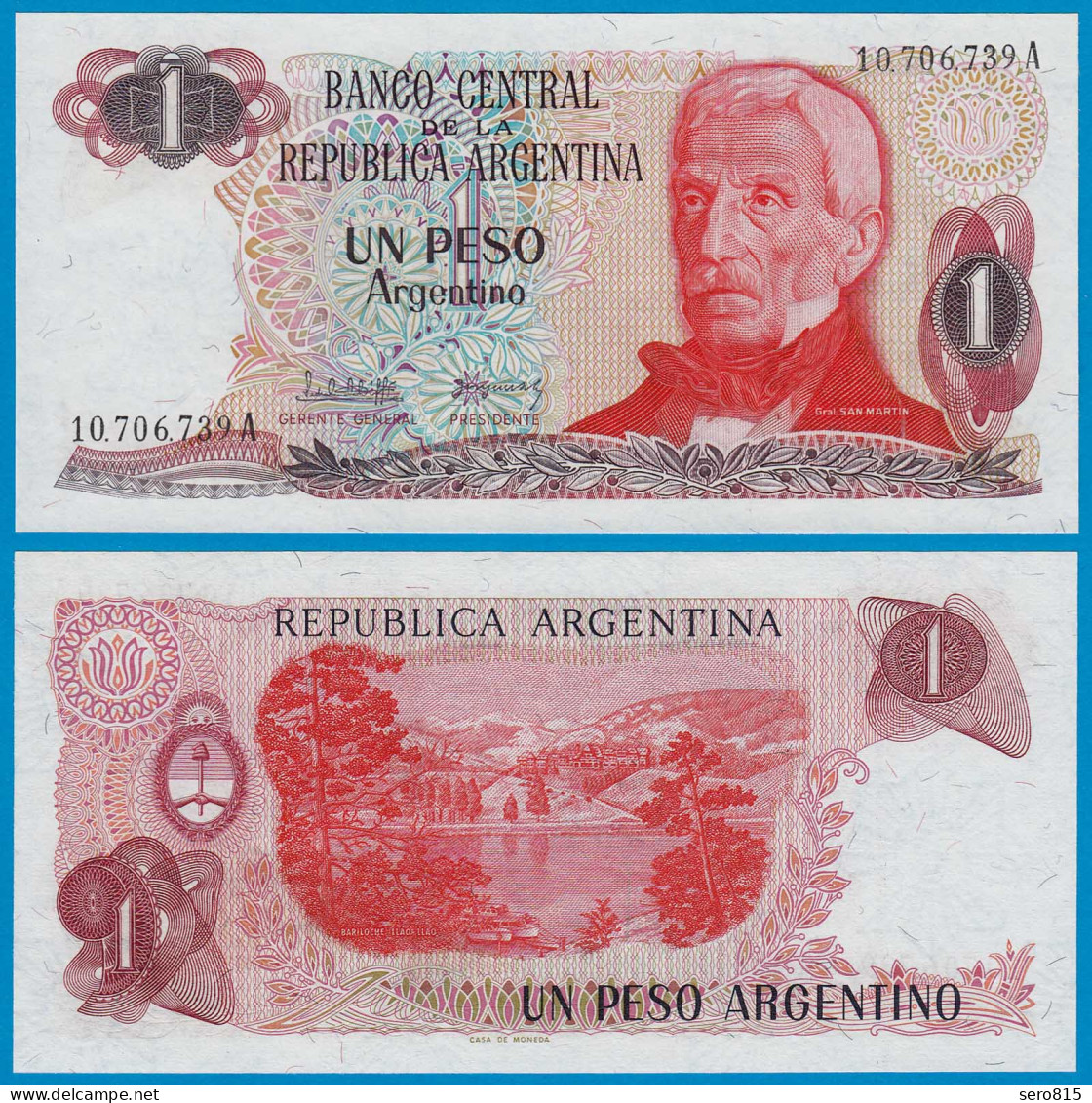 Argentinien - Argentina 1 Pesos 1983 Pick 311a UNC    (21064 - Other - America
