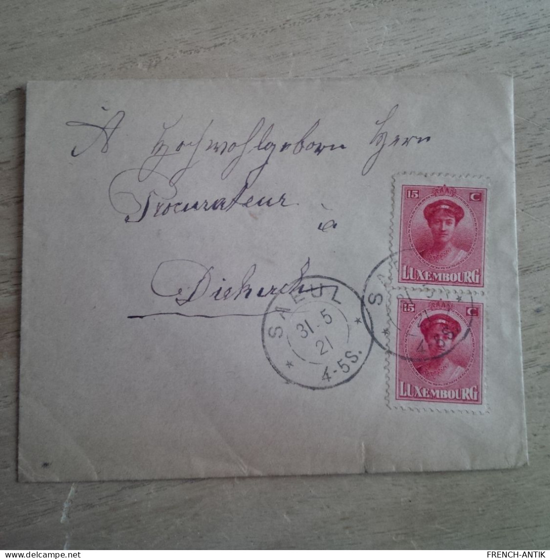 LETTRE LUXEMBOURG SAEUL - Lettres & Documents