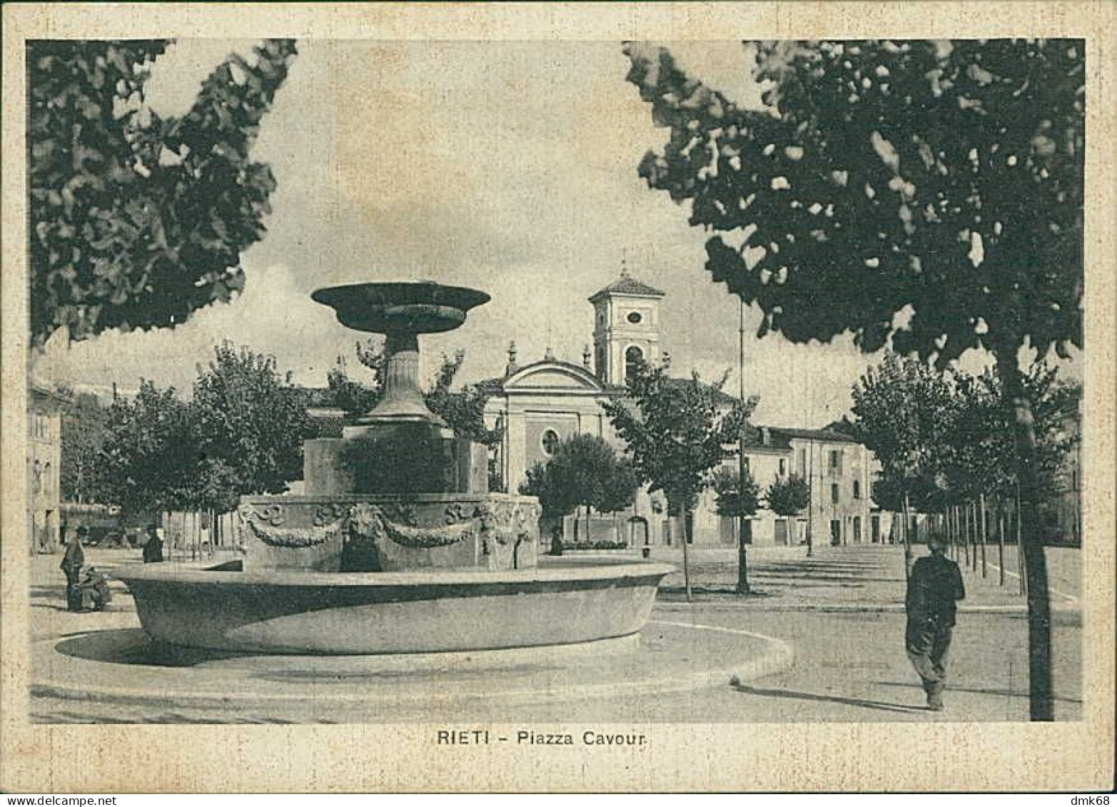 RIETI - PIAZZA CAVOUR - EDIZIONE INCHES - SPEDITA 1939  (20151) - Rieti