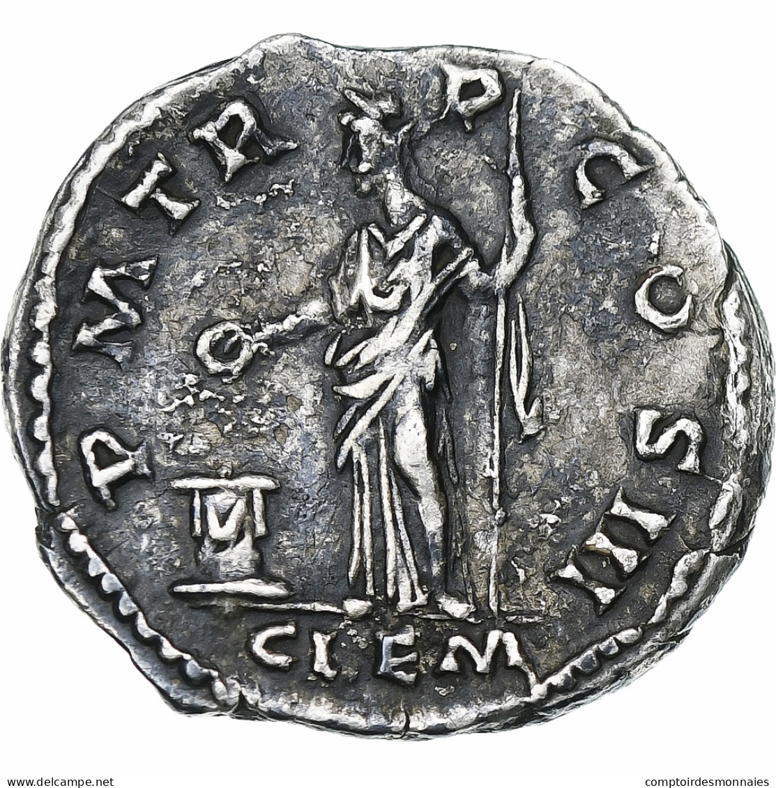 Hadrien, Denier, 121-123, Rome, Argent, TTB, RIC:497 - La Dinastía Antonina (96 / 192)