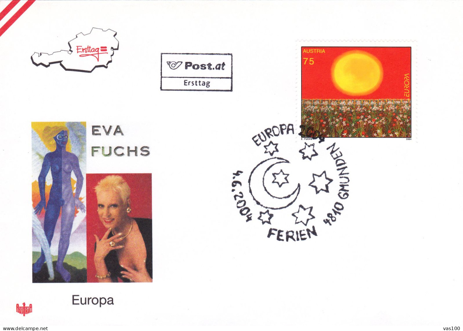 EUROPA  COVERS FDC  2004  AUSTRIA - 2004