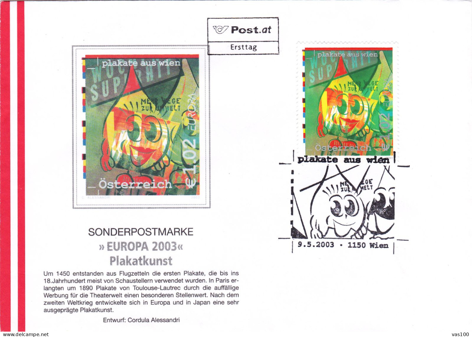 Austria / Oesterreich 2003 Europa Cept FDC - 2003