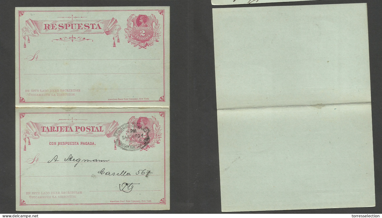 CHILE - Stationery. 1906 (12 March) Correo Urbano / Conduccion Gratuita. Local 2c Red Stat Card. - Chile