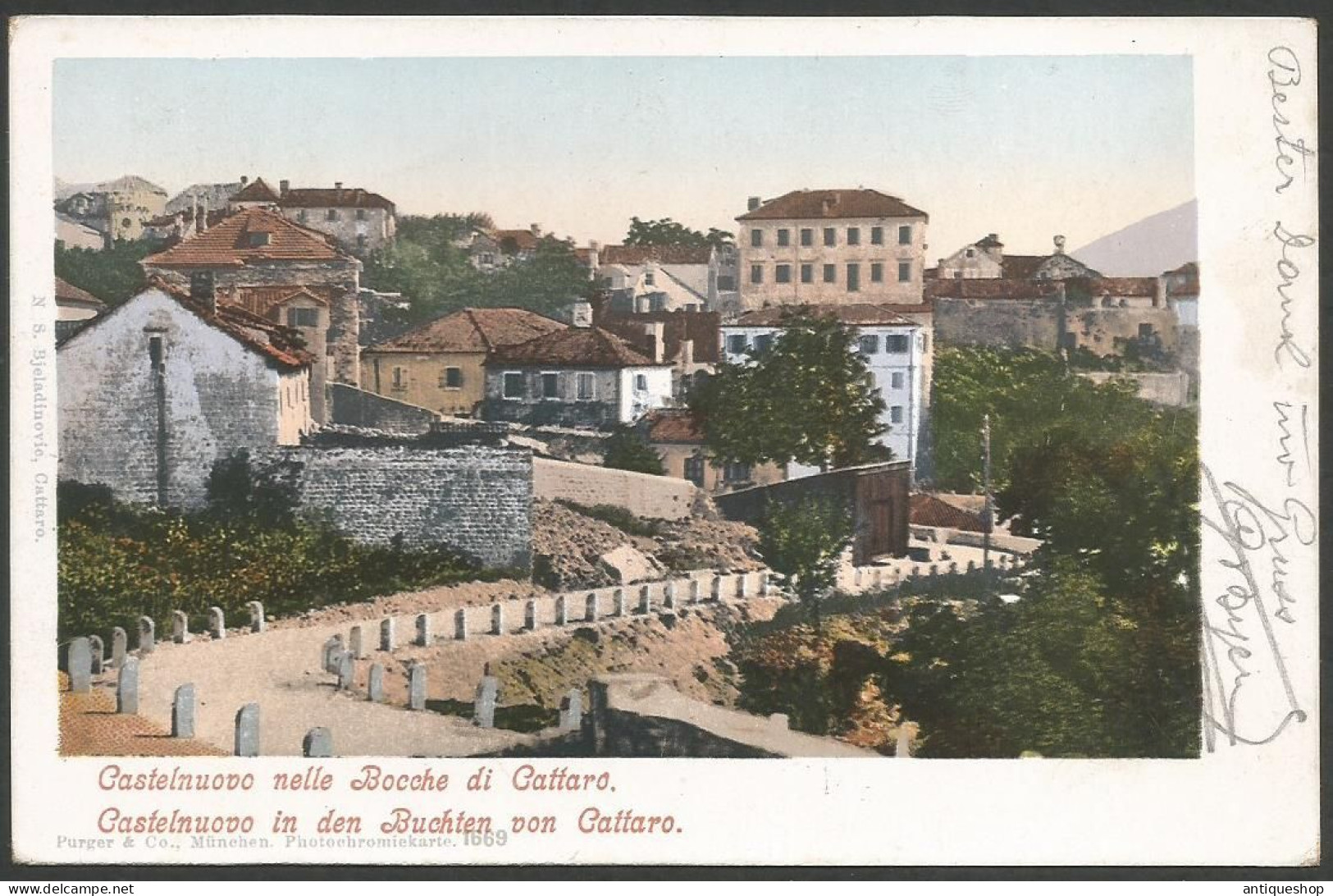 Montenegro-----Herceg Novi (Castelnuovo)-----old Postcard - Montenegro