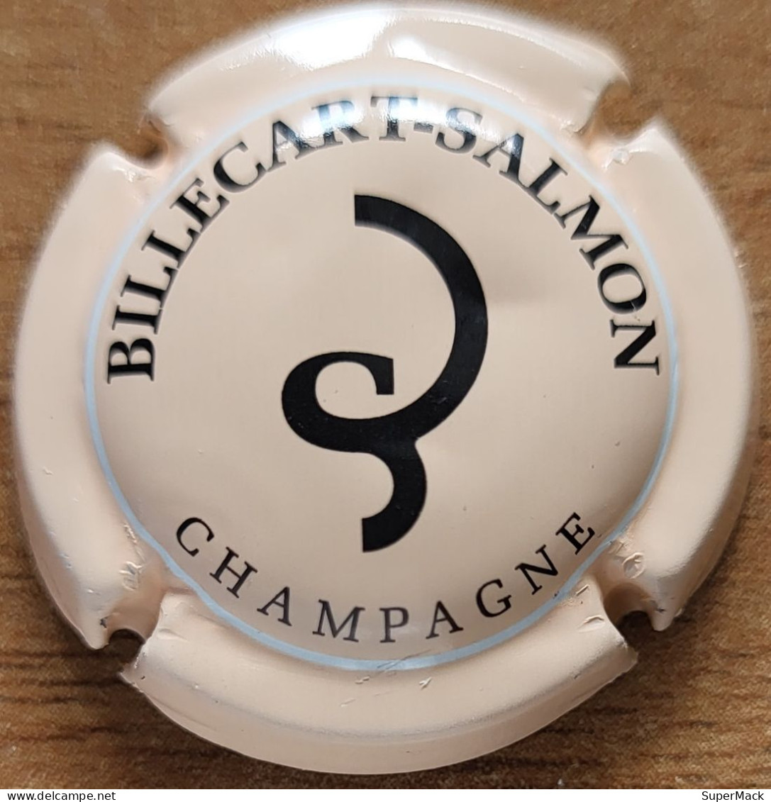 Capsule Champagne BILLECART-SALMON Série 02 Initiales Stylisées, Saumon Clair & Noir Nr50a - Billecart Salmon