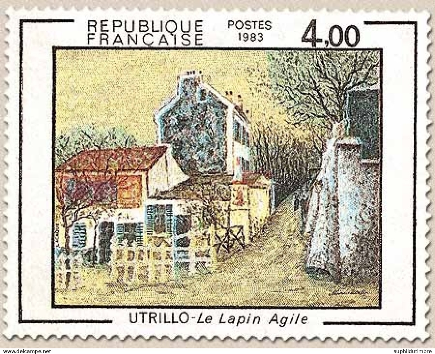 Série Artistique. Le Lapin Agile, De Maurice Utrillo (1883-1955). 4f. Multicolore Y2297 - Ongebruikt