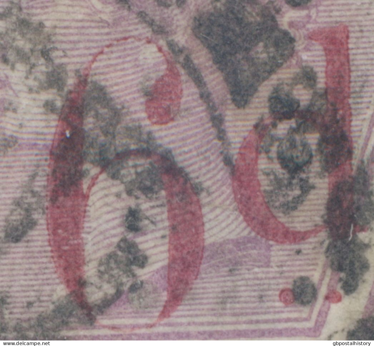 GB 1883 Queen Victoria 6d On 6d Lilac Pl.18 (FG) VFU MAJOR VARIETY: Bottom Of Overprinted „6“ Is Open –almost Cpl Missin - Gebruikt
