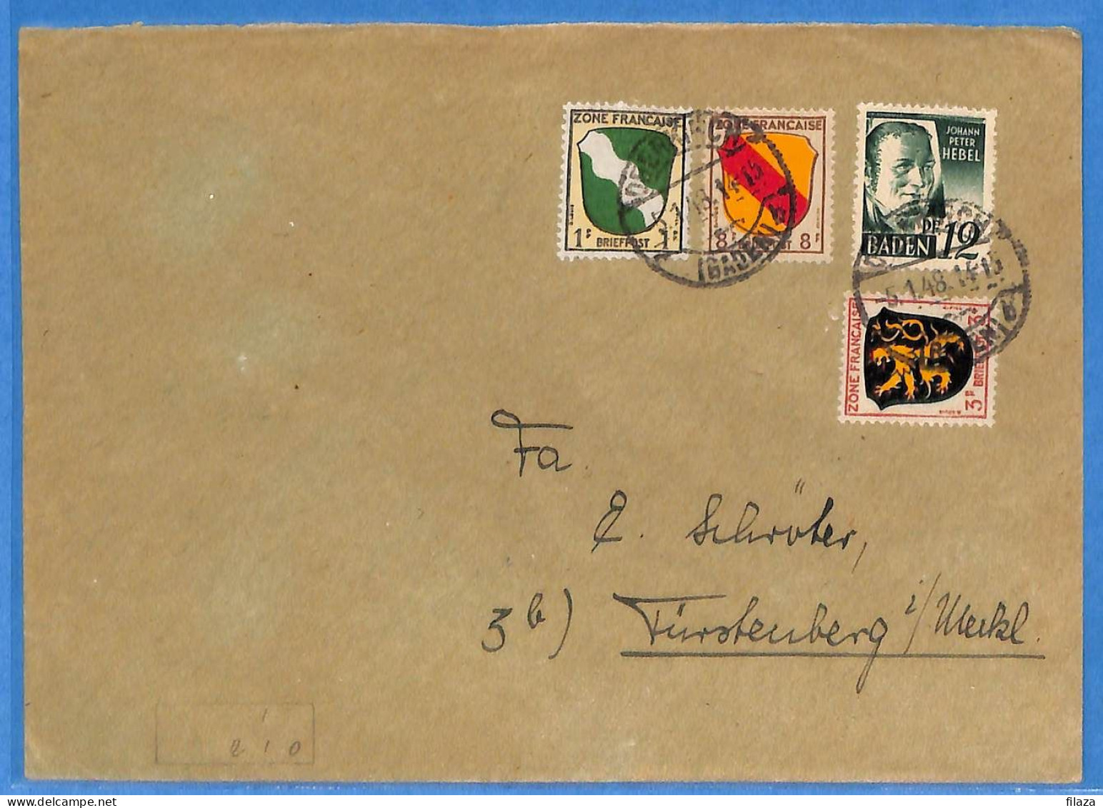 Allemagne Zone Française 1948 - Lettre De Oberkirch - G30847 - Altri & Non Classificati