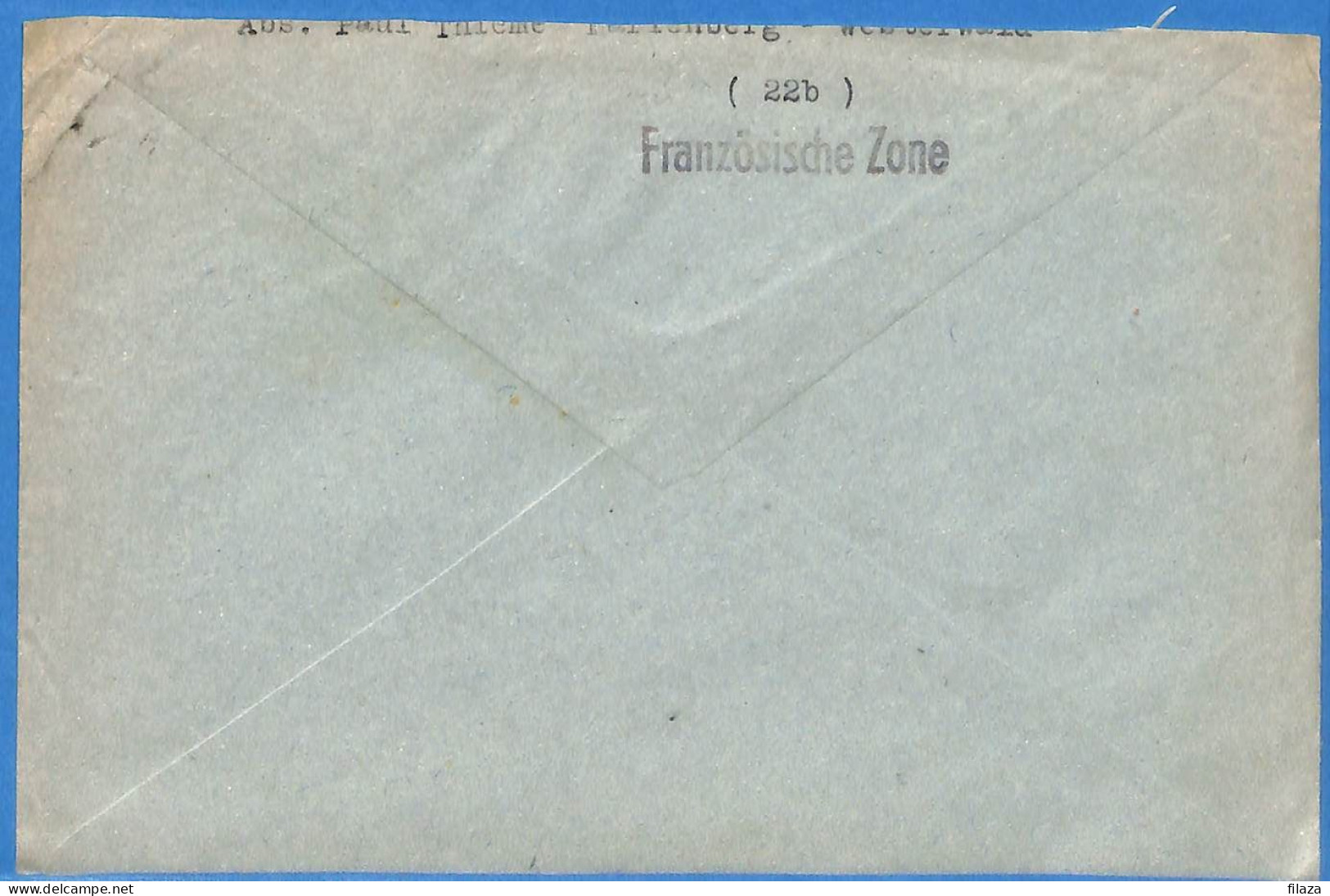 Allemagne Zone Française 1946 - Lettre - G30836 - Other & Unclassified