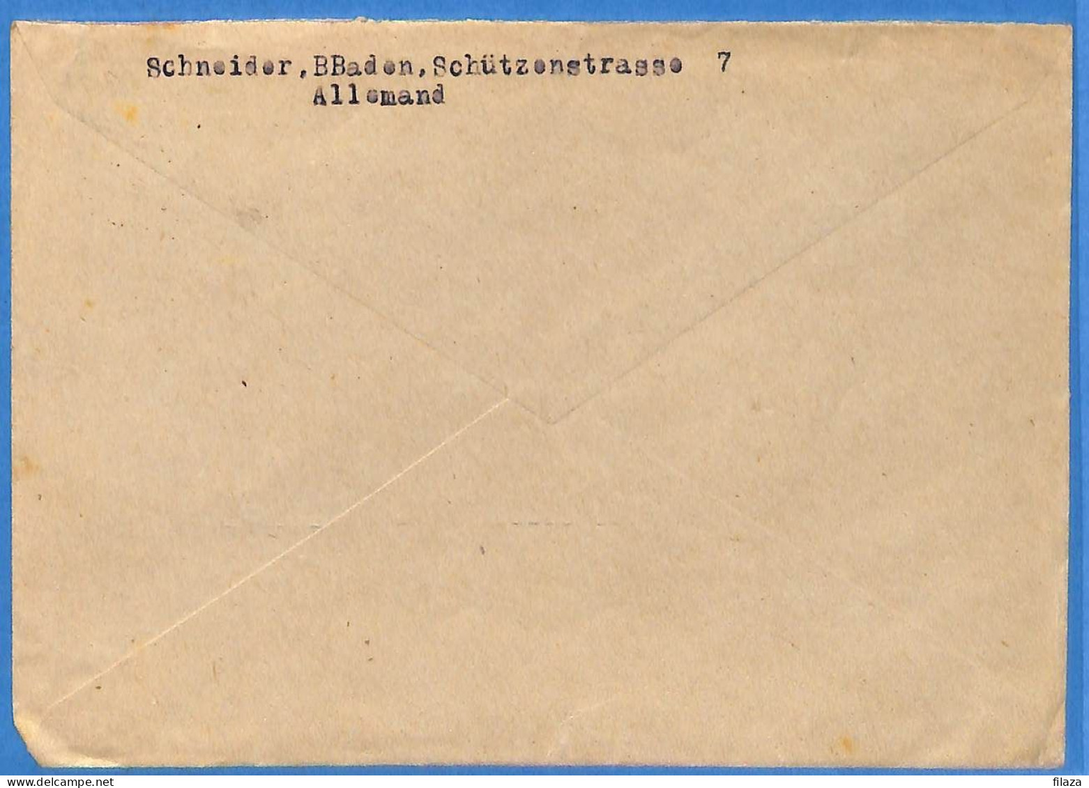 Allemagne Zone Française 1947 - Lettre De Baden Baden - G30820 - Other & Unclassified