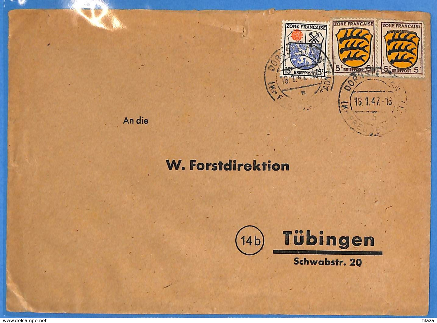 Allemagne Zone Française 1947 - Lettre De Dornstetten - G30809 - Altri & Non Classificati