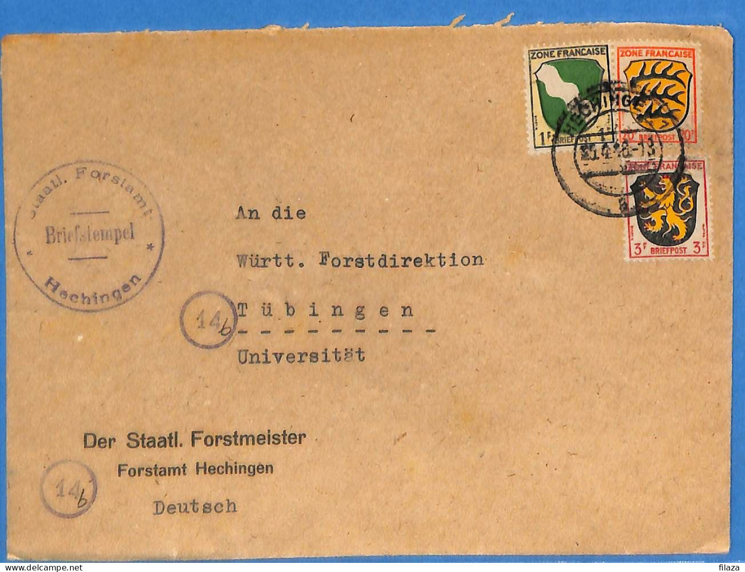 Allemagne Zone Française 1948 - Lettre De Heichingen - G30807 - Altri & Non Classificati