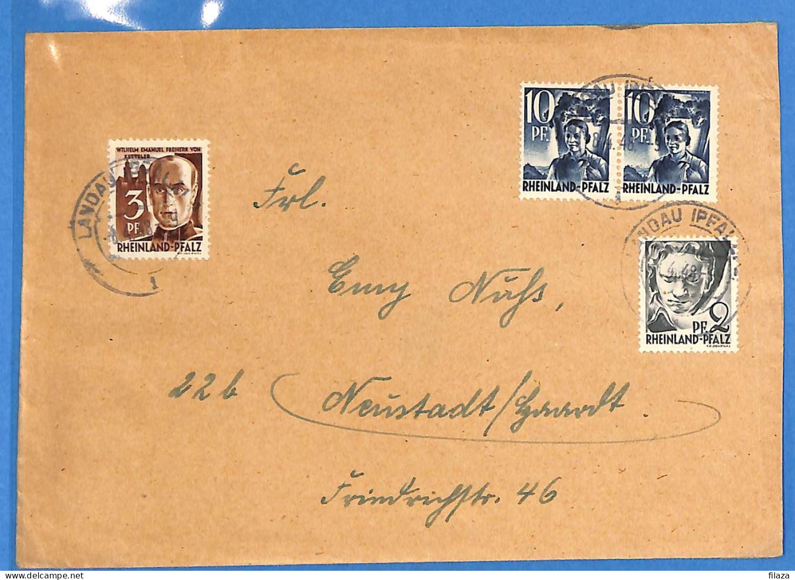 Allemagne Zone Française 1948 - Lettre De Landau - G30801 - Other & Unclassified