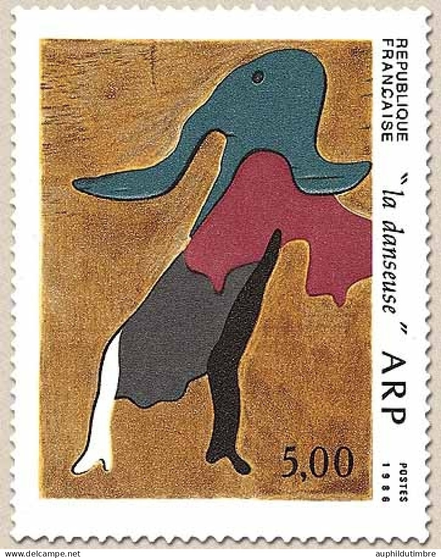 Série Artistique. La Danseuse, De Jean Arp. 5f. Multicolore Y2447 - Nuevos