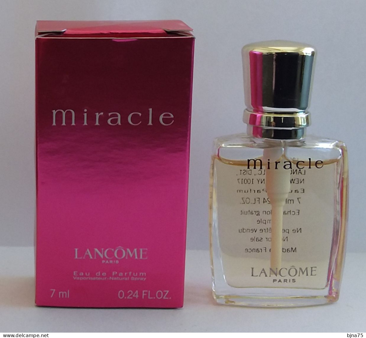 LANCÔME Miniature Eau De Parfum  Miracle  0.24 Fl Oz. 7 Ml - Vaporisateur - Boîte - Miniatures Femmes (avec Boite)