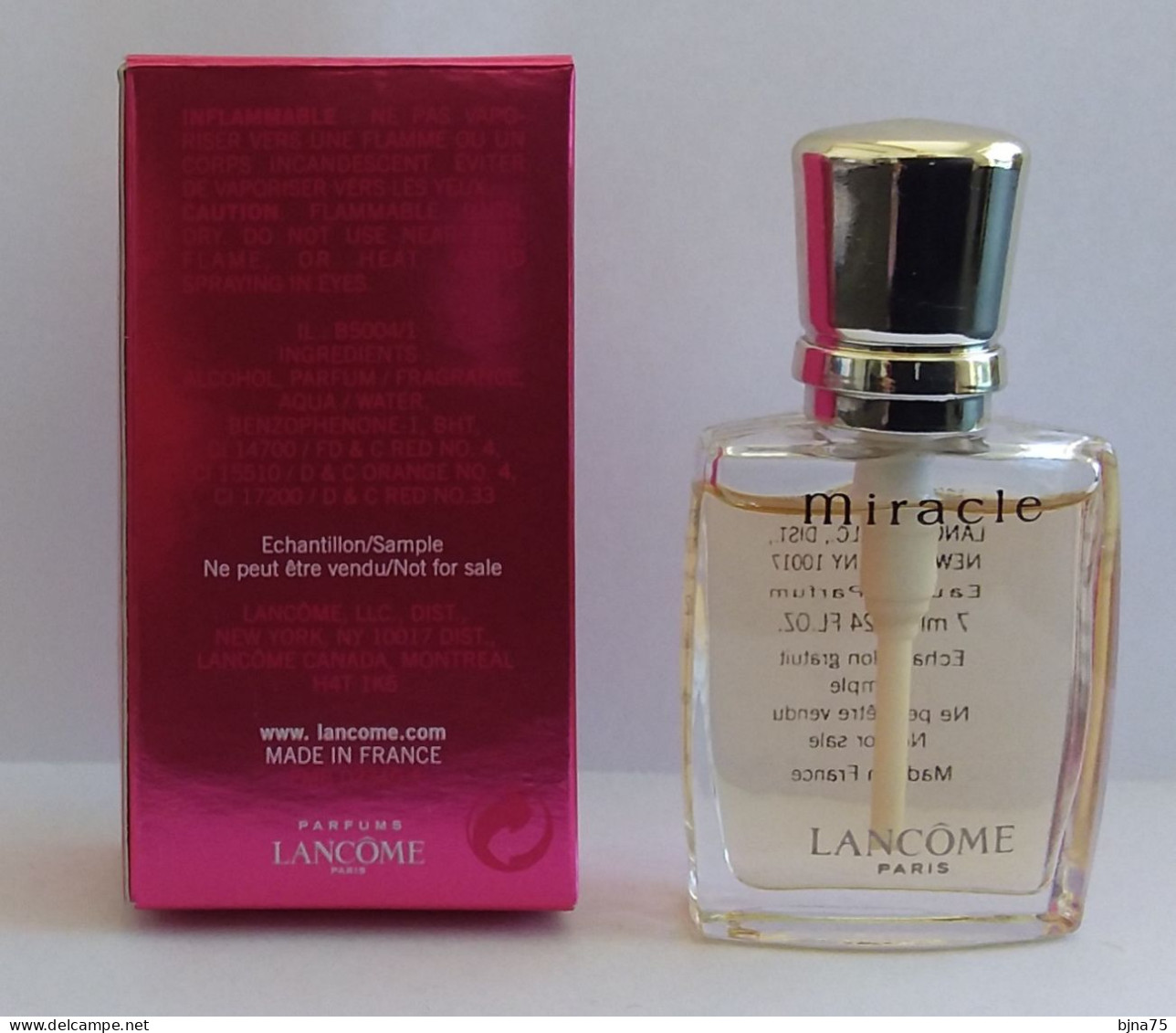 LANCÔME Miniature Eau De Parfum  Miracle  0.24 Fl Oz. 7 Ml - Vaporisateur - Boîte - Miniatures Womens' Fragrances (in Box)