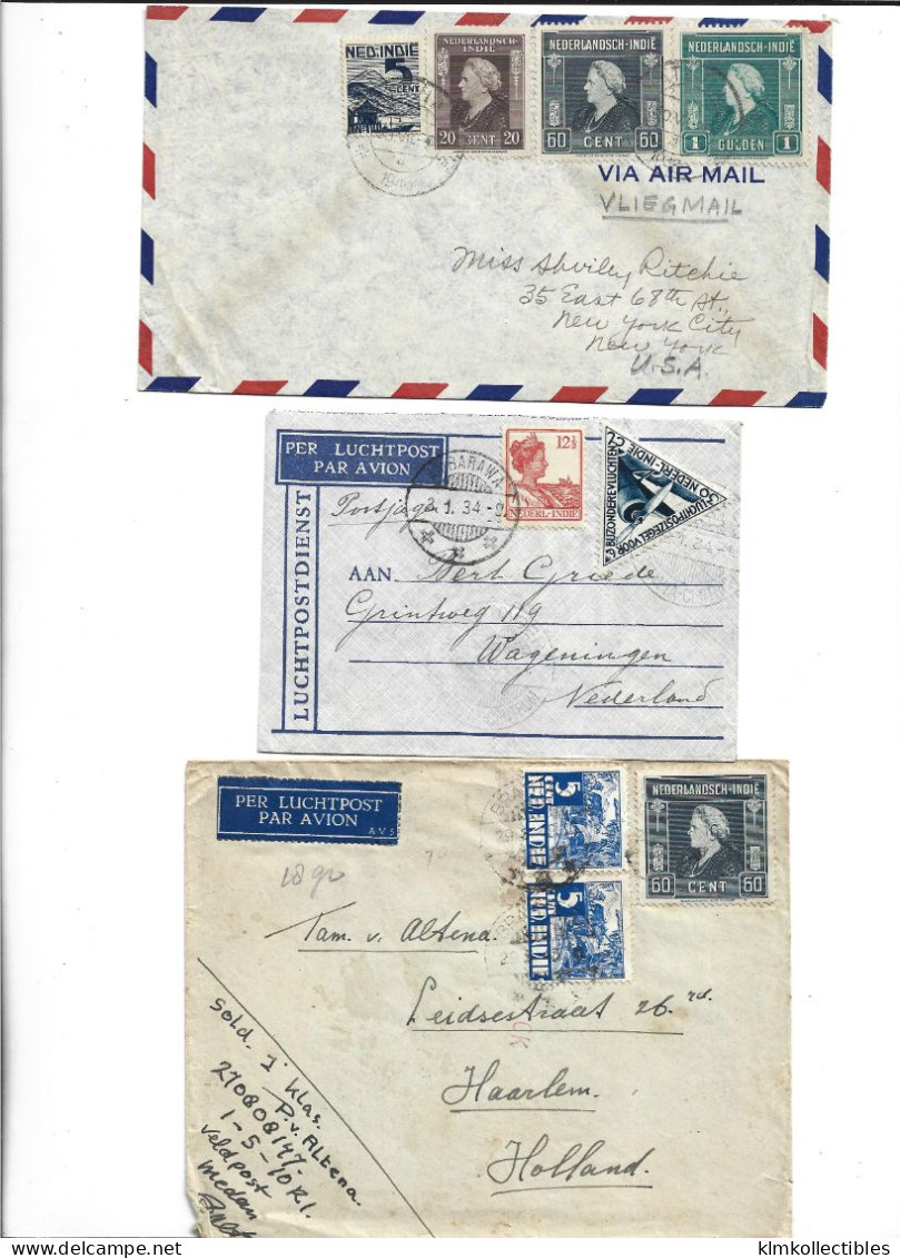 NETHERLANDS NEDERLAND DUTCH INDIES INDONESIA - POSTAL HISTORY LOT - Niederländisch-Indien