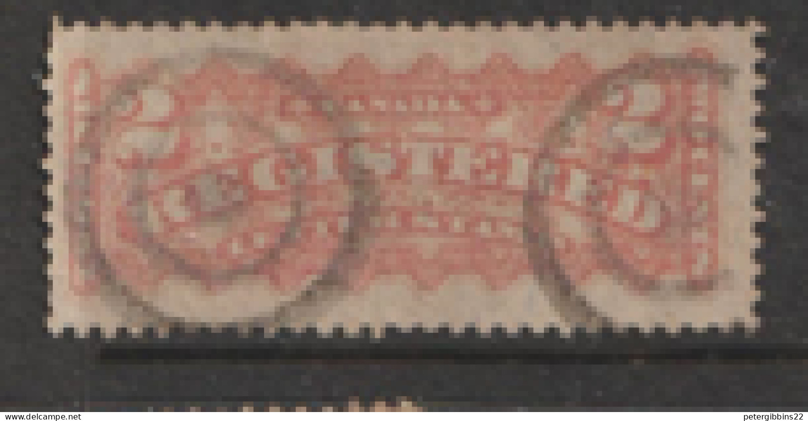 Canada  Registration Stamps  1875   SG  R1  2c    Fine Used - Oblitérés