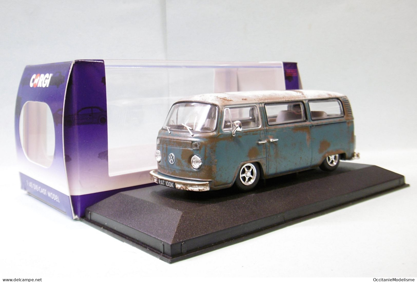 Corgi Vanguards - VOLKSWAGEN VW TYPE 2 Camper Bay Rat Look Custom Réf. VA14601 NBO Neuf 1/43 - Corgi Toys