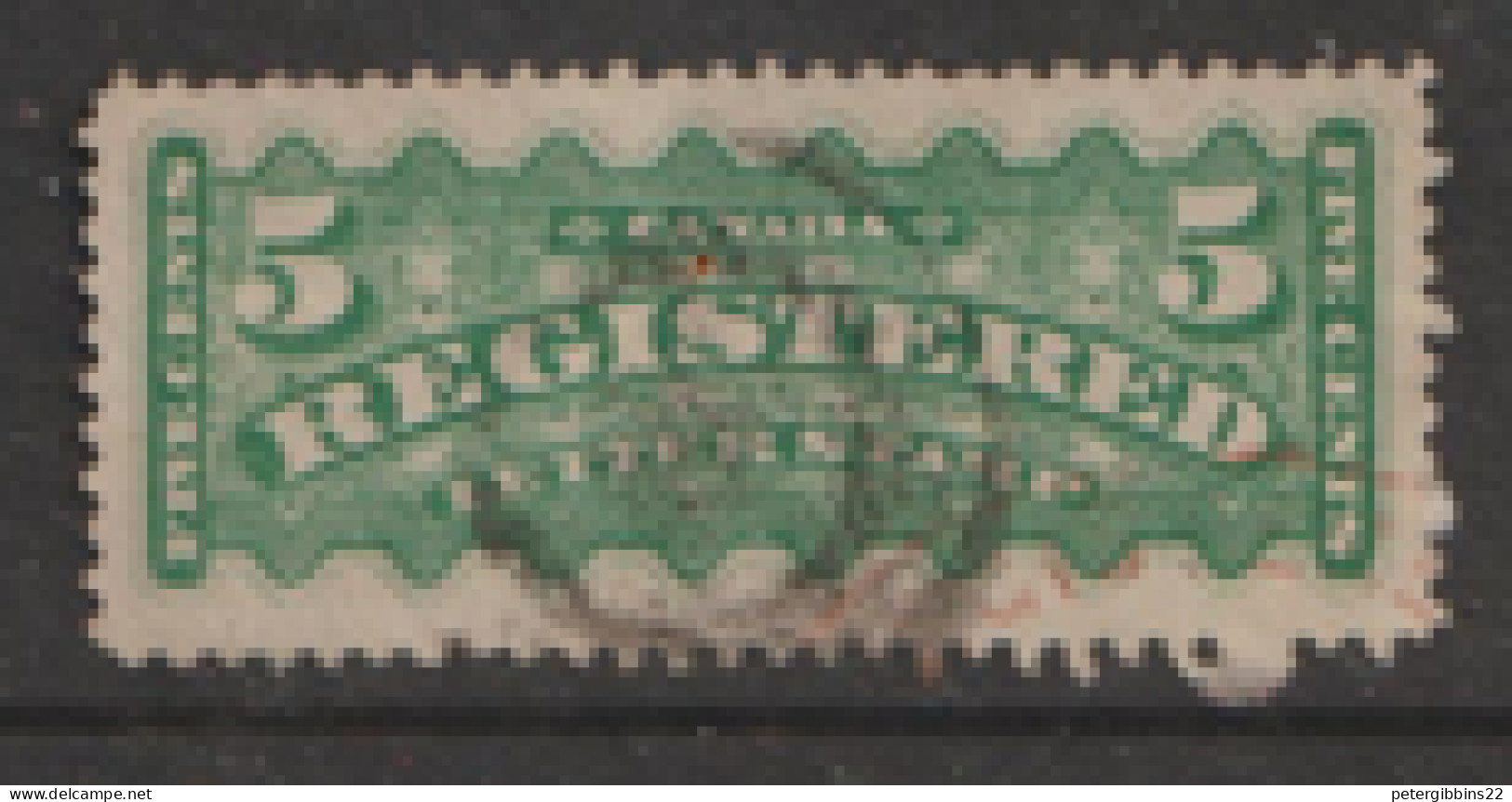 Canada  Registration Stamps  1875   SG  R6  5c    Fine Used - Oblitérés