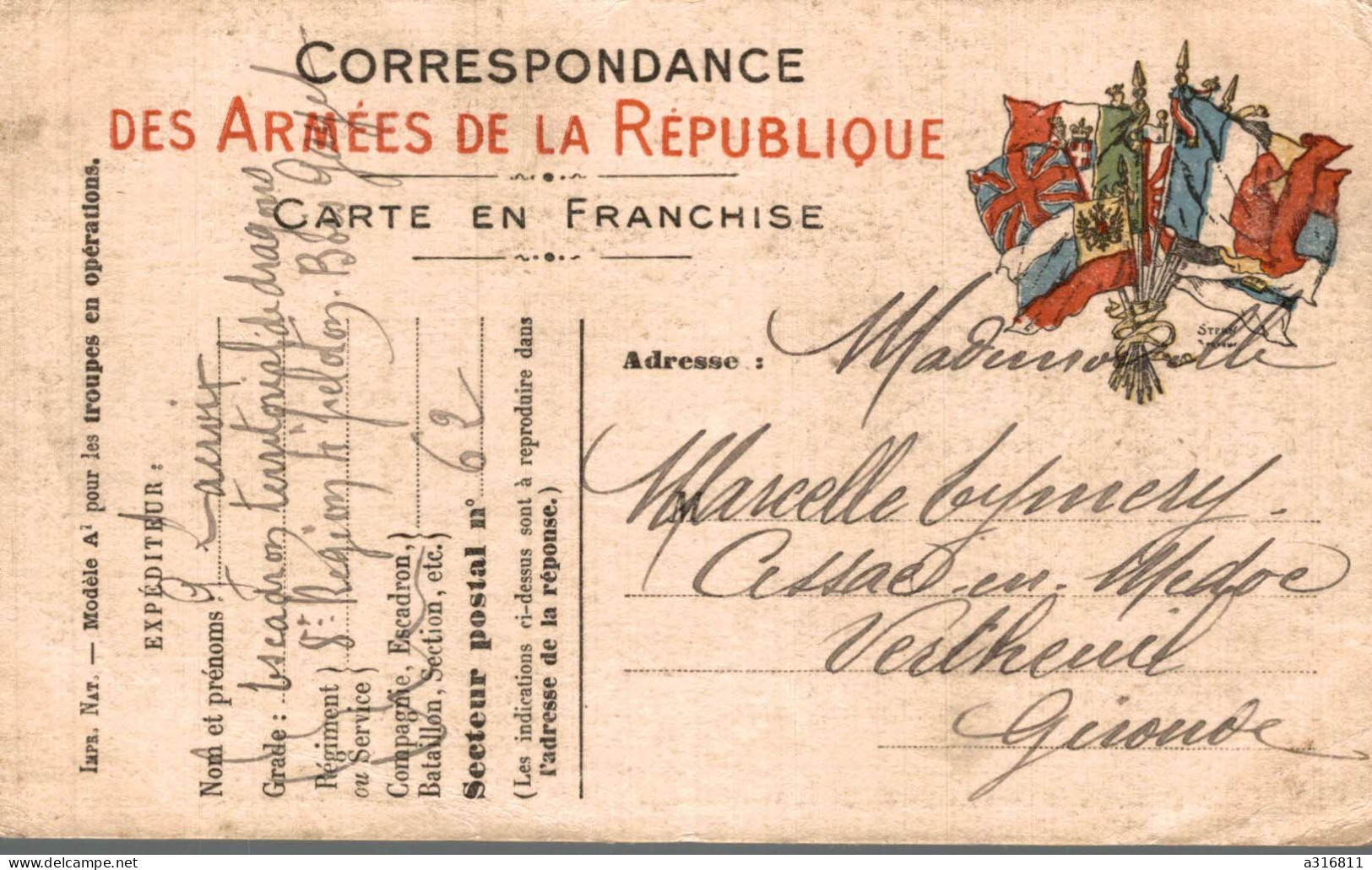 Correspondance Militaire - Andere & Zonder Classificatie