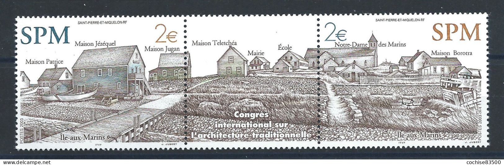 St Pierre Et Miquelon N°796/97** (MNH) 2003 - Architecture Divers - Unused Stamps