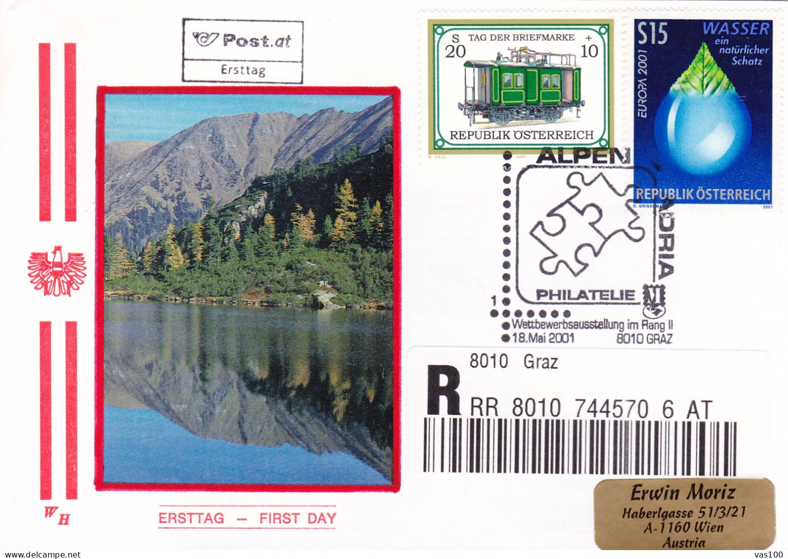 Austria / Oesterreich 2001 Europa Cept FDC - 2001