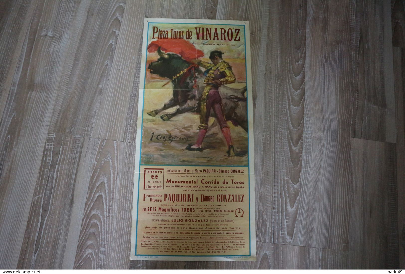 Affiche Corrida De VINAROZ (1971) - Posters