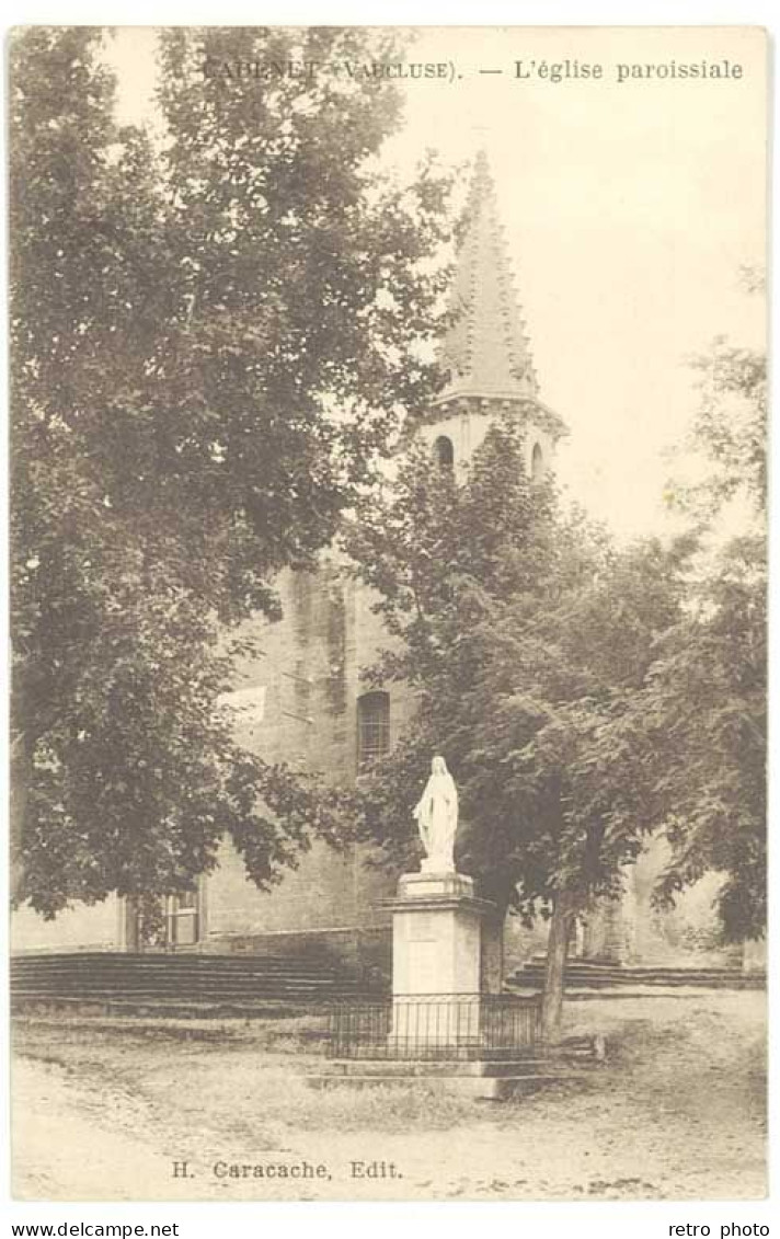 2 Cpa Vaucluse - Cadenet - Vue Générale / L'église Paroissiale - Cadenet