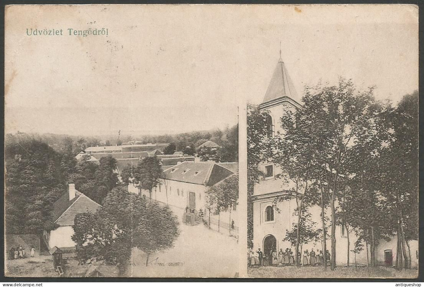 Hungary-----Tengod-----old Postcard - Ungheria