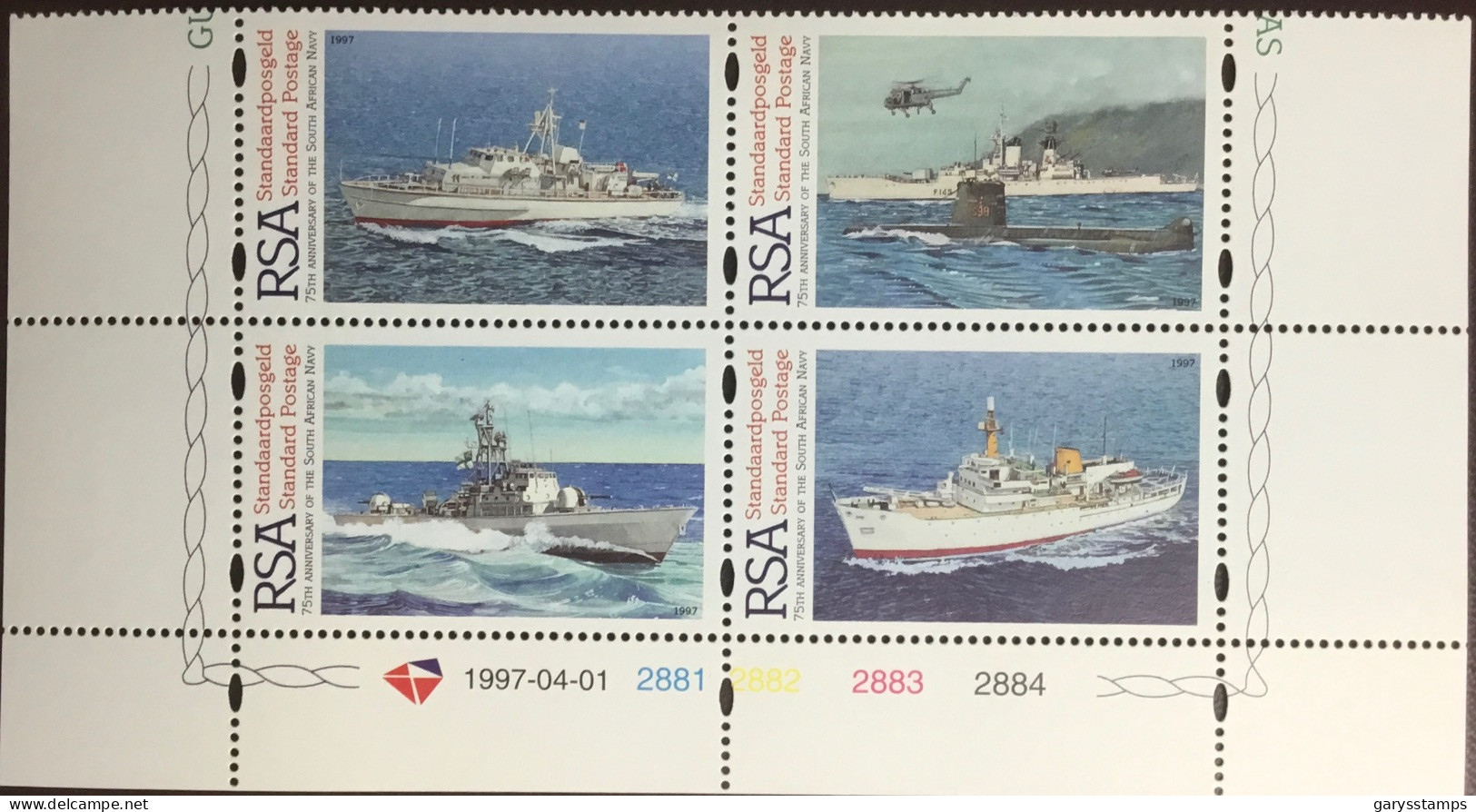 South Africa 1997 Navy Anniversary Ships MNH - Ungebraucht