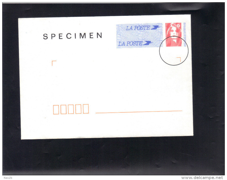 Entier Enveloppe Spécimen  . Briat . - Prêts-à-poster:Stamped On Demand & Semi-official Overprinting (1995-...)