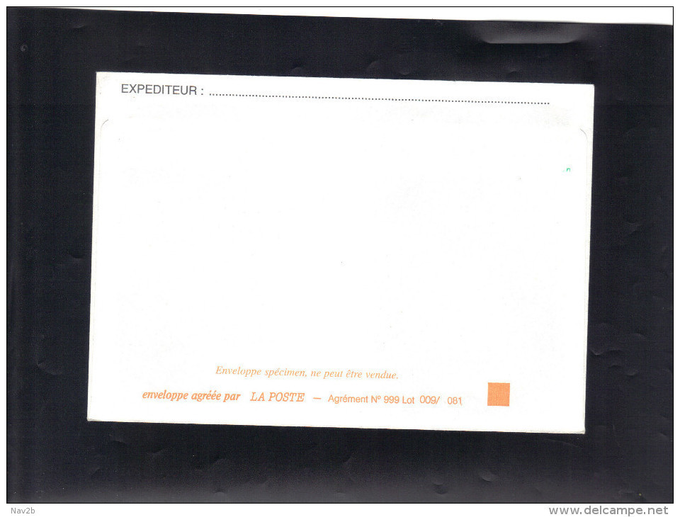 Entier Enveloppe Spécimen  . Briat . - Prêts-à-poster:Stamped On Demand & Semi-official Overprinting (1995-...)